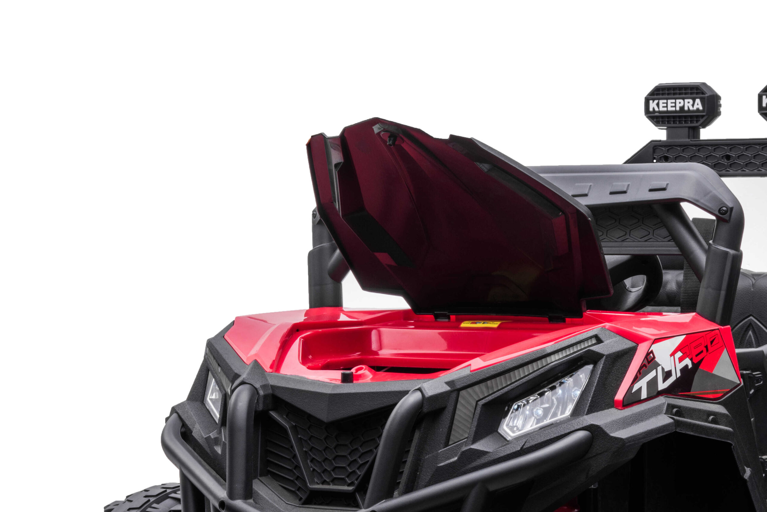 Masinuta electrica pentru copii UTV TURBO RZR LUX 4x4 12V 120W (HC301) Rosu - imagine 2