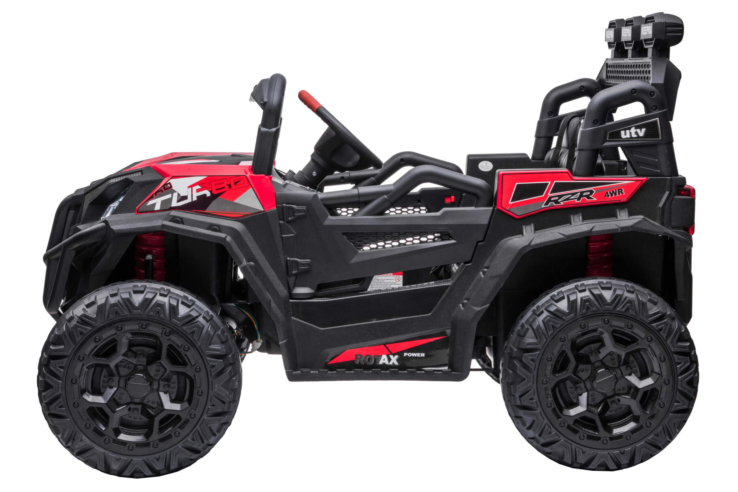 Masinuta electrica pentru copii UTV TURBO RZR 4x4 12V 120W (HC301) Rosu - imagine 3