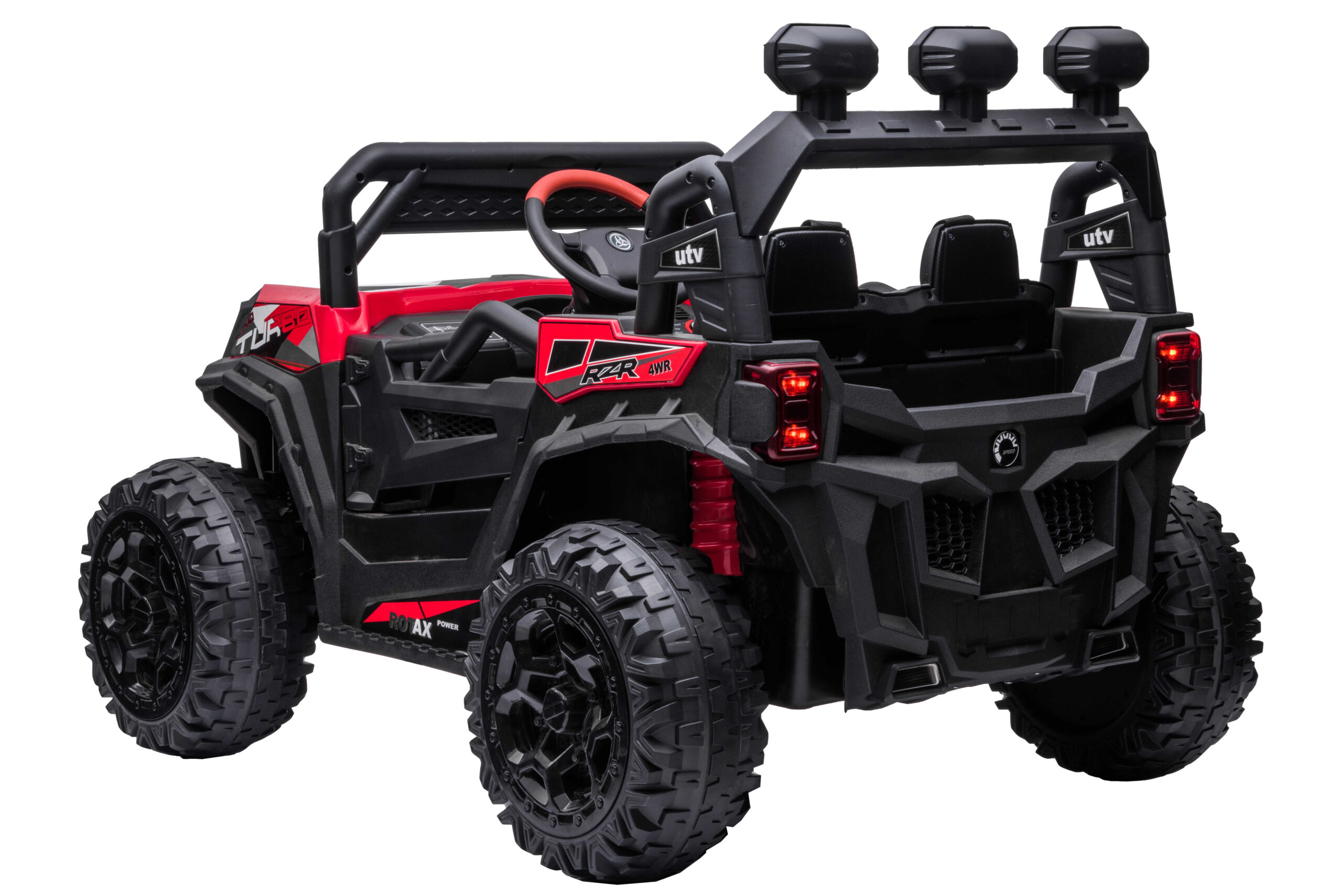 Masinuta electrica pentru copii UTV TURBO RZR 4x4 12V 120W (HC301) Rosu - imagine 4