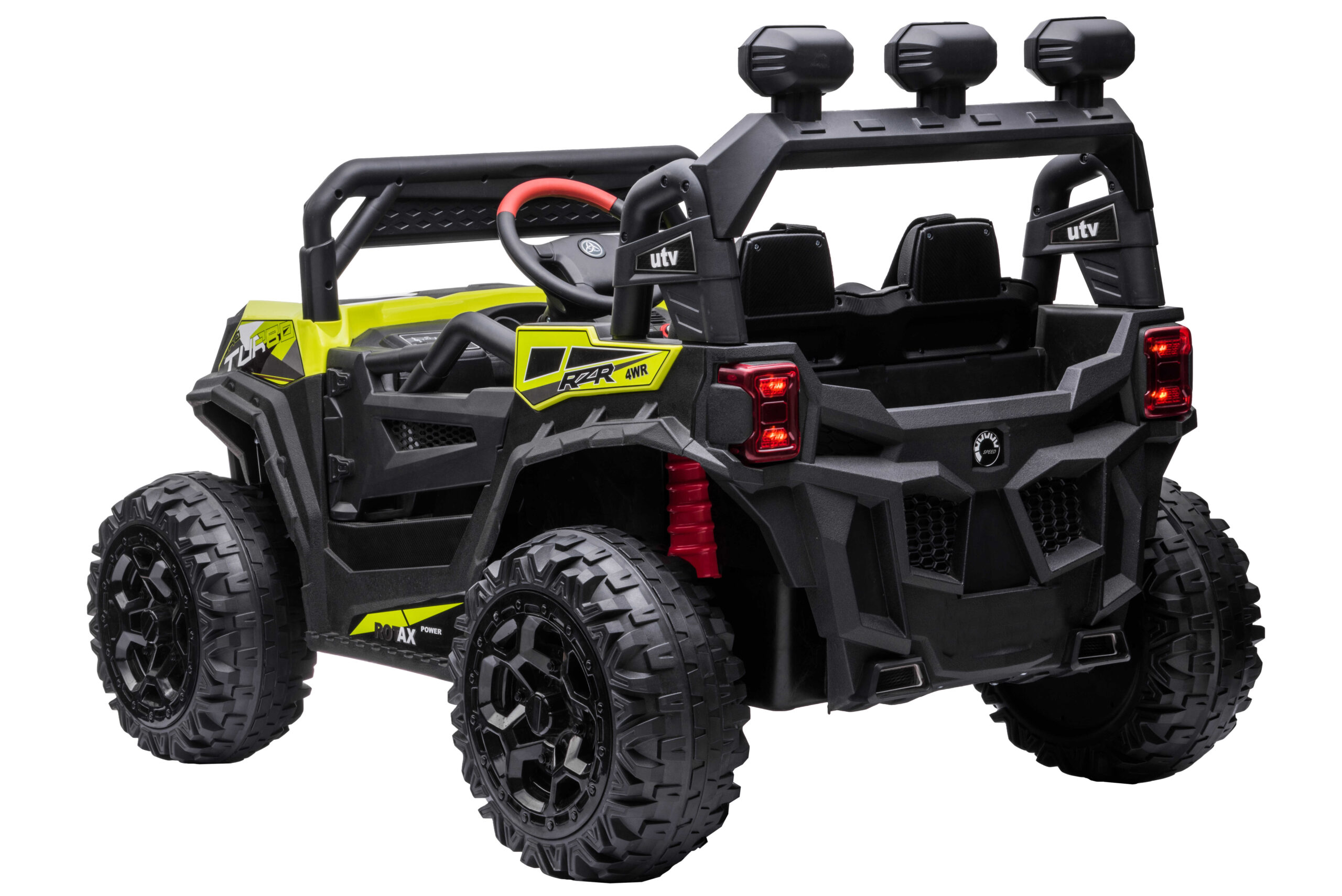 Masinuta electrica pentru copii UTV TURBO RZR 4x4 12V 120W (HC301) Verde - imagine 2
