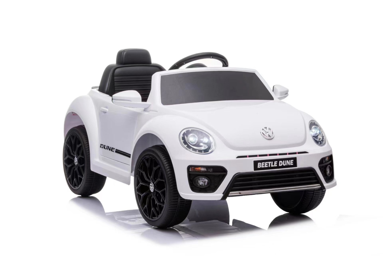 Masinuta electrica pentru copii VOLKSWAGEN Beetle Dune 12V 50W (S503) Alb - imagine 4