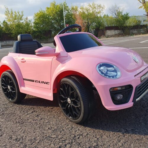 Masinuta electrica pentru copii VOLKSWAGEN Beetle Dune 12V 50W (S503) Roz