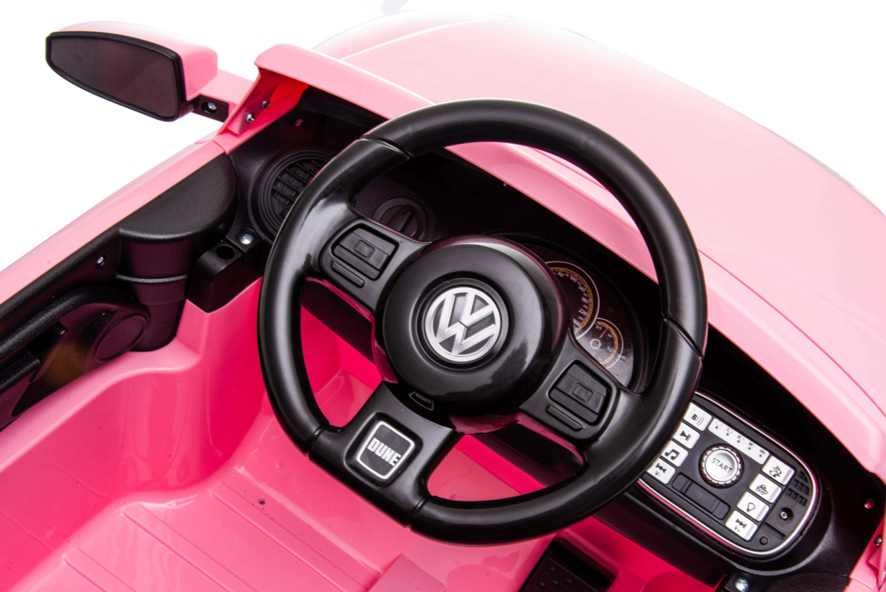 Masinuta electrica pentru copii VOLKSWAGEN Beetle Dune 12V 50W (S503) Roz - imagine 9