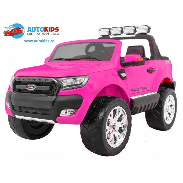 Masinuta electrica pentru copii NEW FORD RANGER cu ecran LCD, 4x4 (DK-F650) Roz