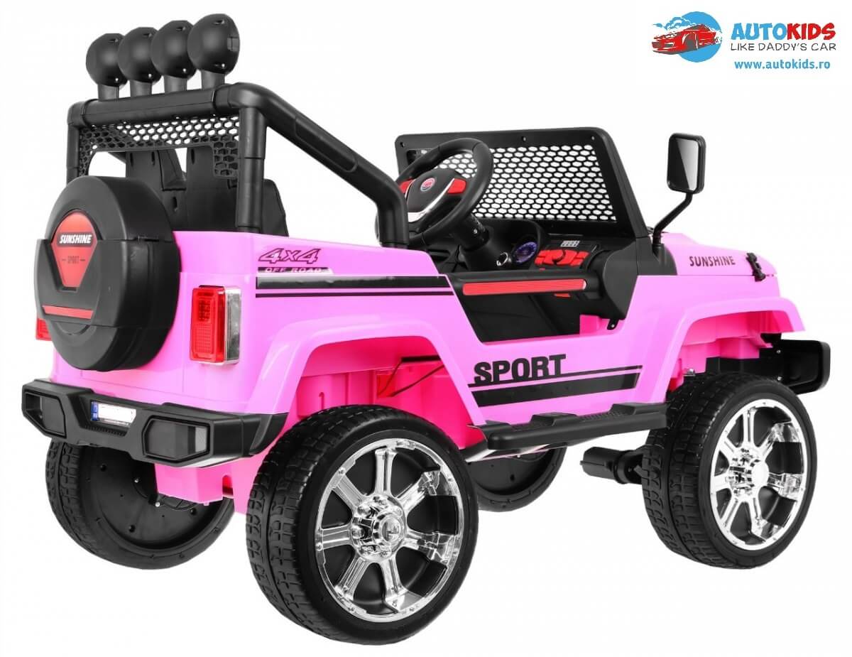 Masinuta electrica pentru copii NEW RAPTOR S2388 4x4 EVA culoare ROZ - imagine 3