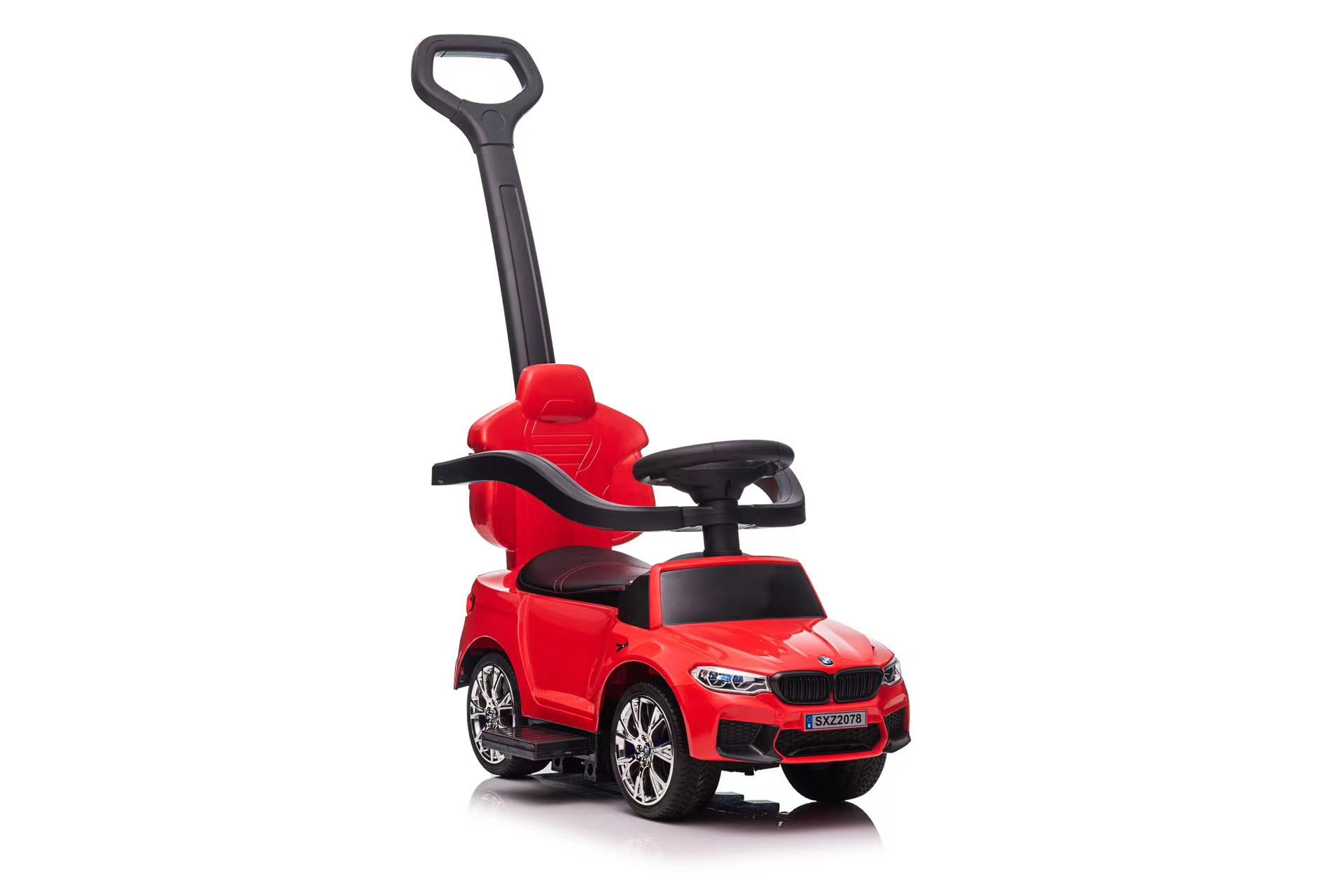 Masinuta de impins cu maner parental 3-in-1 BMW M5 (sx2078) Rosu - imagine 4