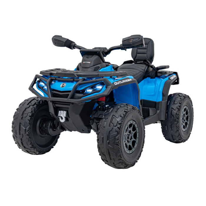 ATV electric pentru copii Autokids Can-Am Outlander cu 2 locuri, cu Telecomanda 12V 180W (CA005) Albastru