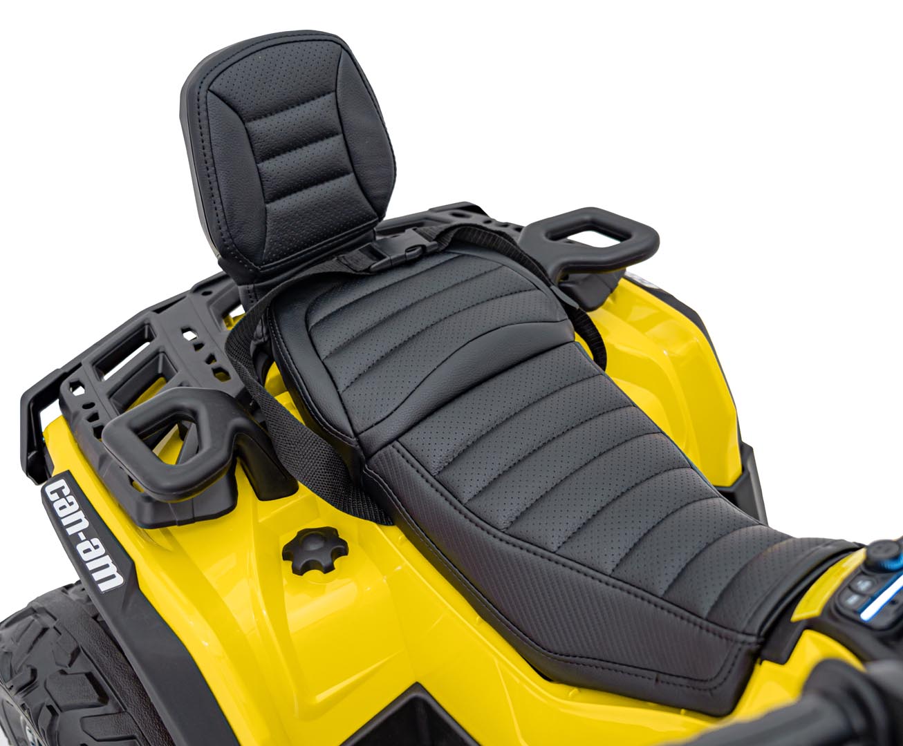 ATV electric pentru copii Autokids Can-Am Outlander cu 2 locuri, cu Telecomanda 12V 180W (CA005) Galben - imagine 4