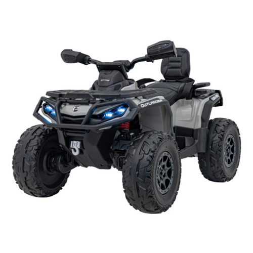 ATV electric pentru copii Autokids Can-Am Outlander cu 2 locuri, cu Telecomanda 12V 180W (CA005) Gri