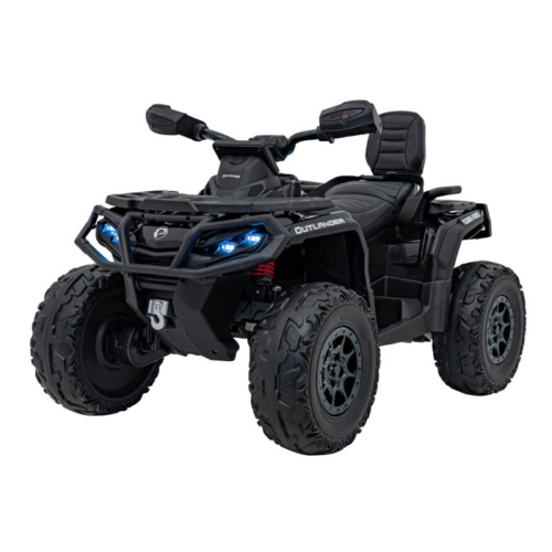 ATV electric pentru copii Autokids Can-Am Outlander cu 2 locuri, cu Telecomanda 12V 180W (CA005) Negru