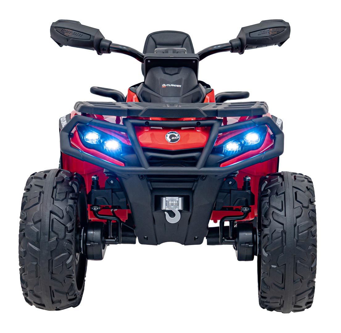 ATV electric pentru copii Autokids Can-Am Outlander cu 2 locuri, cu Telecomanda 12V 180W echipare Lux (CA005) Rosu - imagine 2