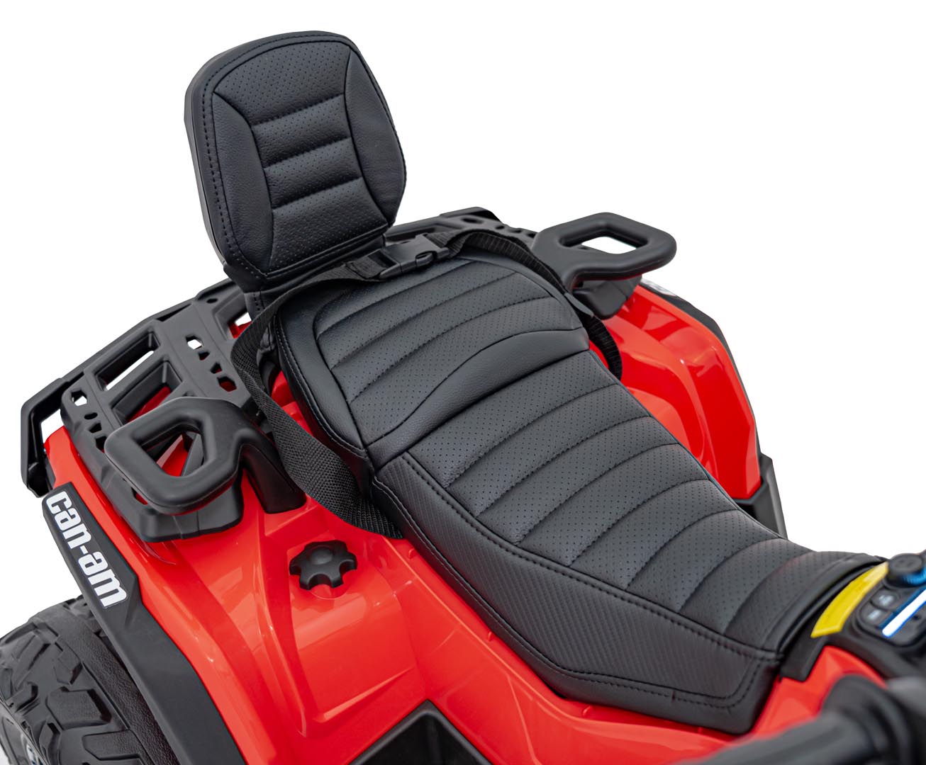 ATV electric pentru copii Autokids Can-Am Outlander cu 2 locuri, cu Telecomanda 12V 180W echipare Lux (CA005) Rosu - imagine 10