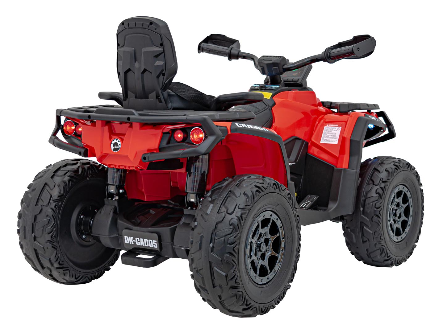 ATV electric pentru copii Autokids Can-Am Outlander cu 2 locuri, cu Telecomanda 12V 180W echipare Lux (CA005) Rosu - imagine 8