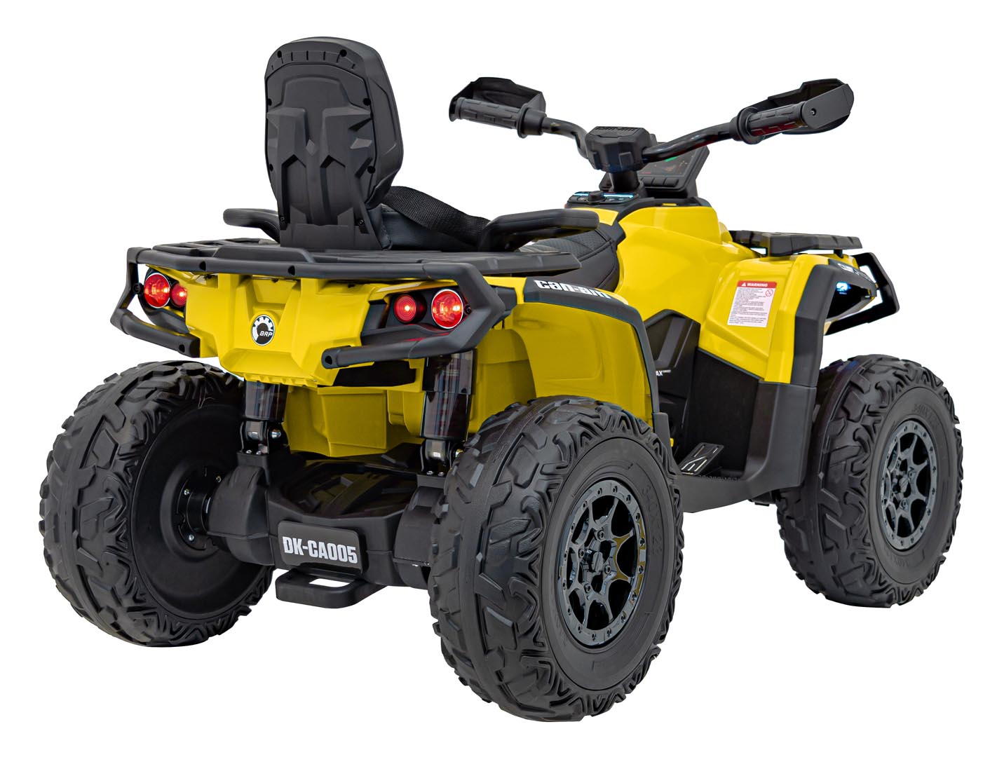 ATV electric pentru copii Can-Am Outlander cu 2 locuri 24V 4x4 800W, echipare Lux (CA005) Galben - imagine 9