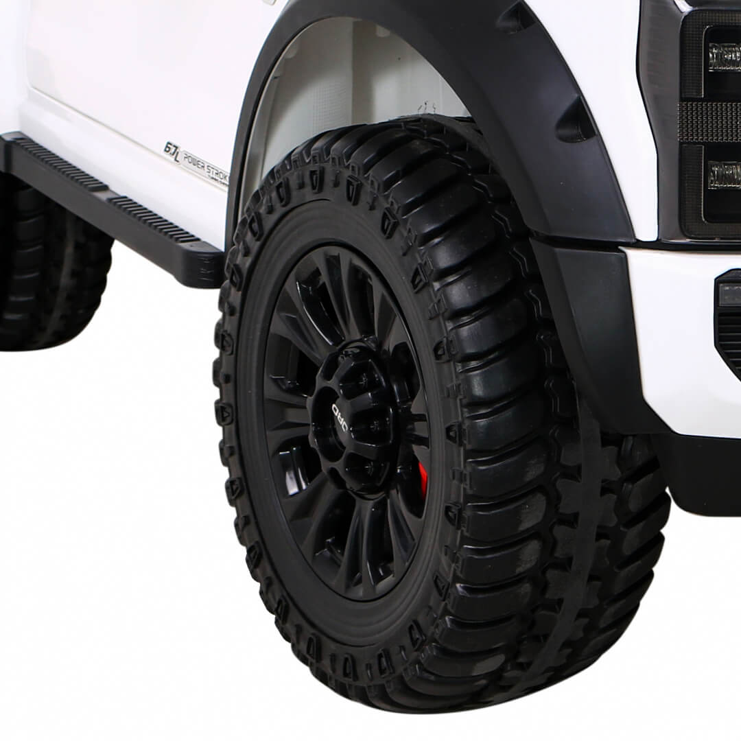 Masinuta electrica pentru copii Ford Super Duty XXL cu 2 locuri, 24V 4x4 ecran LCD (2088-power) Alb - imagine 7