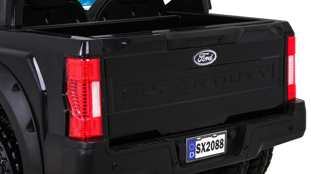 Masinuta electrica pentru copii Ford Super Duty XXL cu 2 locuri, 24V 4x4 ecran LCD (2088-power) Negru - imagine 7