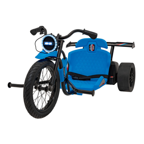 Drift trike electric pentru copii Autokids DRIFT BIKE „21 24V 500W faruri cu LED, viteza max 14 km/h (2338) Albastru