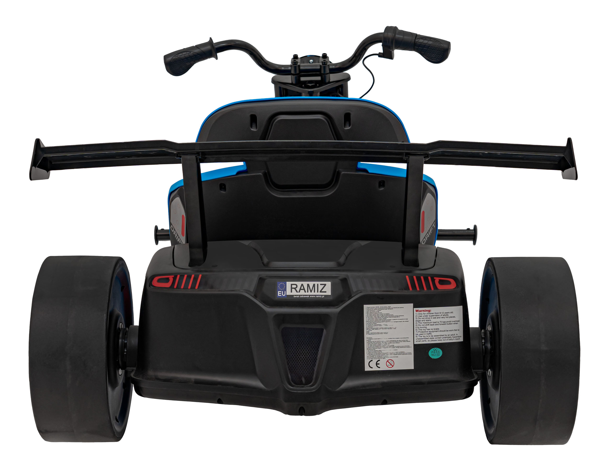 Drift trike electric pentru copii Autokids DRIFT BIKE "21 24V 500W faruri cu LED, viteza max 14 km/h (2338) Albastru - imagine 8