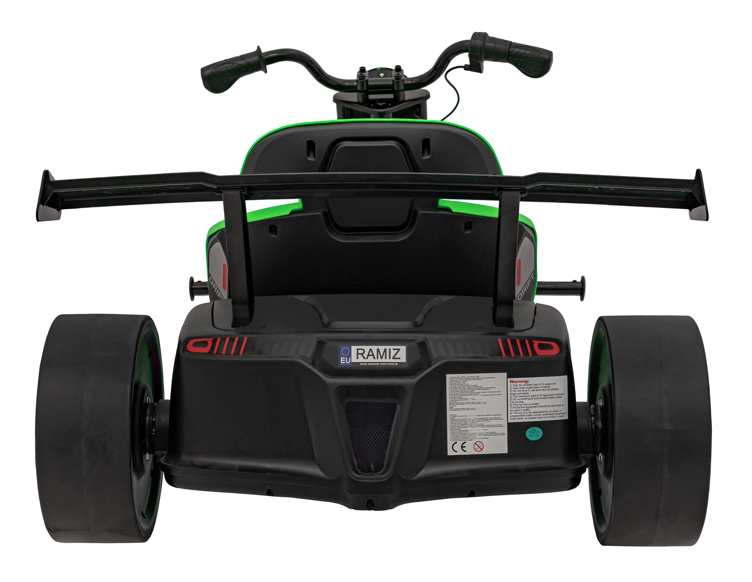 Drift trike electric pentru copii DRIFT BIKE "21 24V 500W faruri cu LED, viteza max 14 km/h (2338) Verde - imagine 2