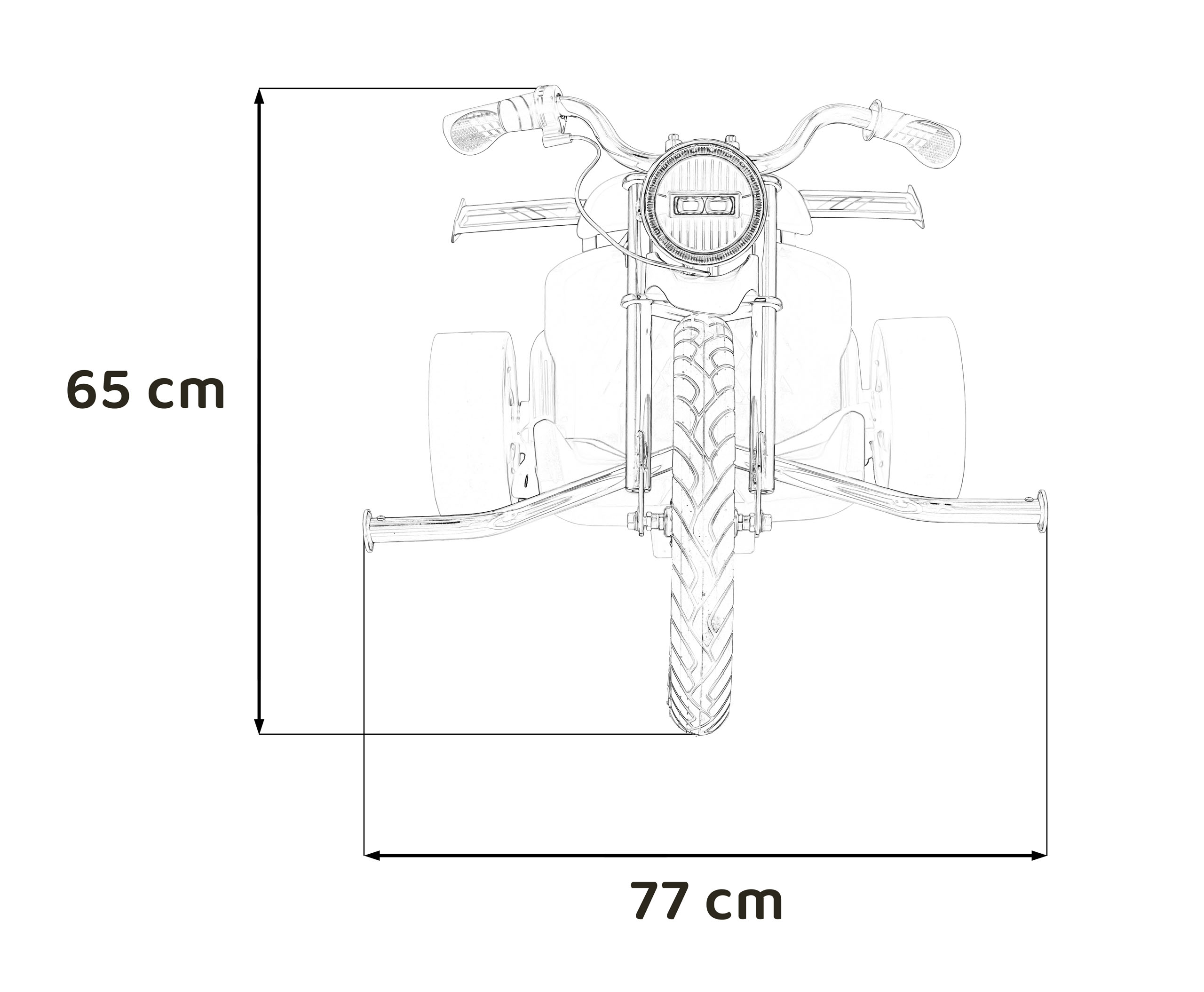 Drift trike electric pentru copii DRIFT BIKE "21 24V 500W faruri cu LED, viteza max 14 km/h (2338) Verde - imagine 7