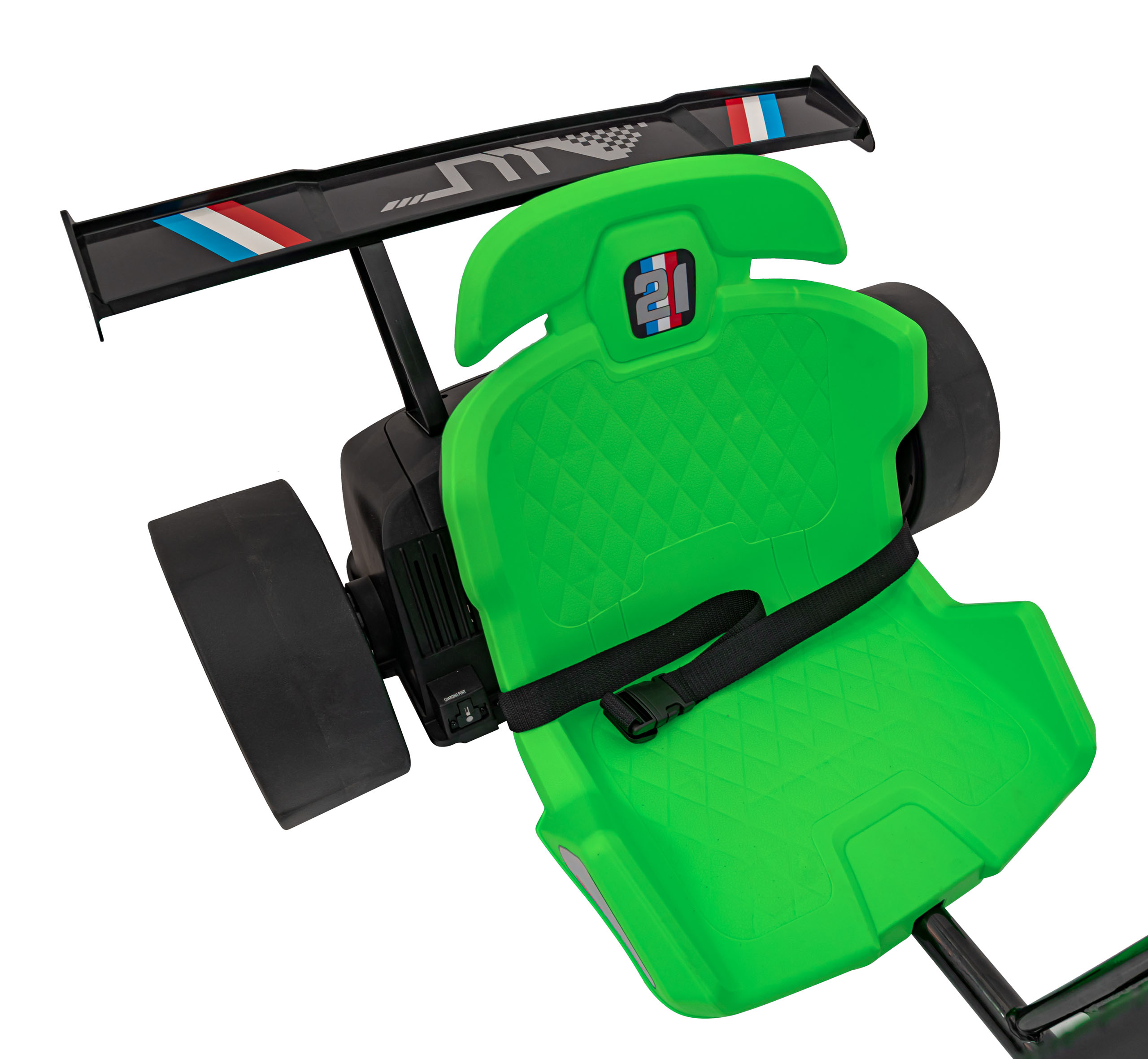 Drift trike electric pentru copii DRIFT BIKE "21 24V 500W faruri cu LED, viteza max 14 km/h (2338) Verde - imagine 6
