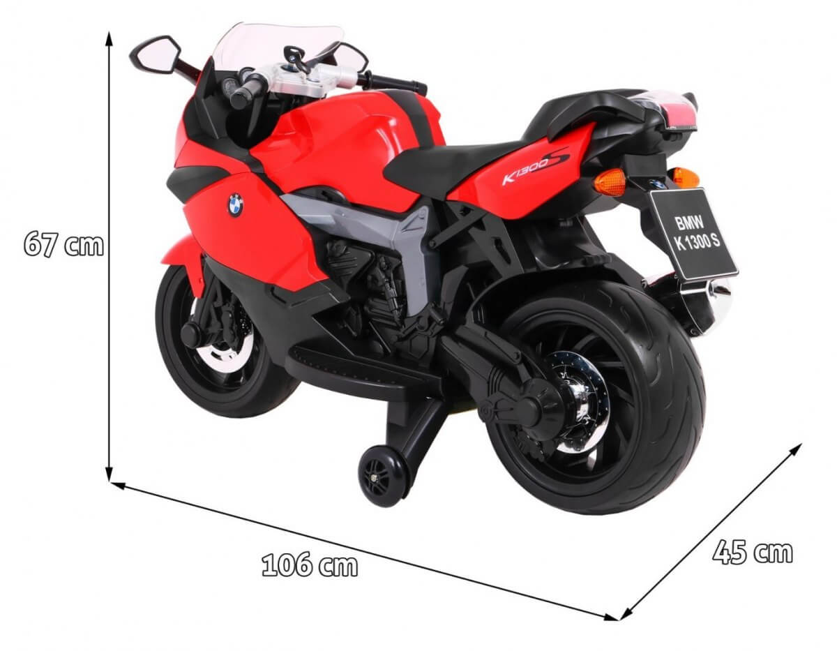 Motocicleta electrica pentru copii BMW K1300S (283) Rosu - imagine 2