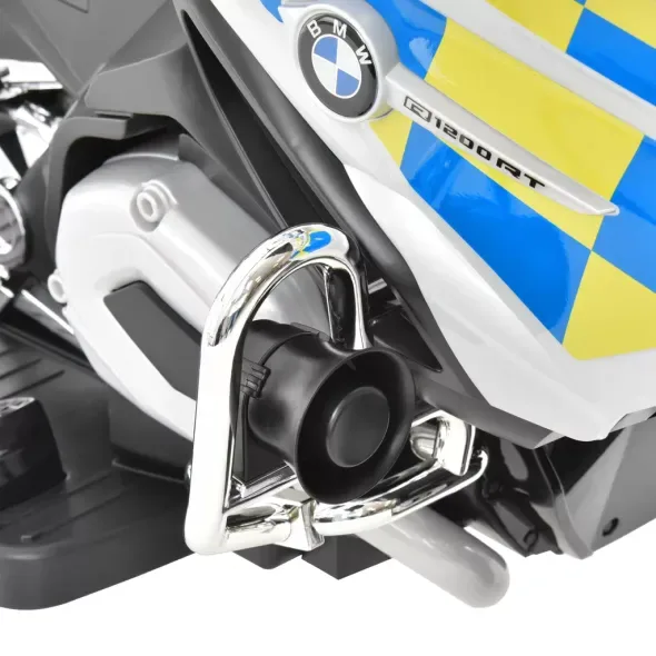 Motocicleta electrica pentru copii BMW de Politie 12V 45W Autokids (212) Gri - imagine 2