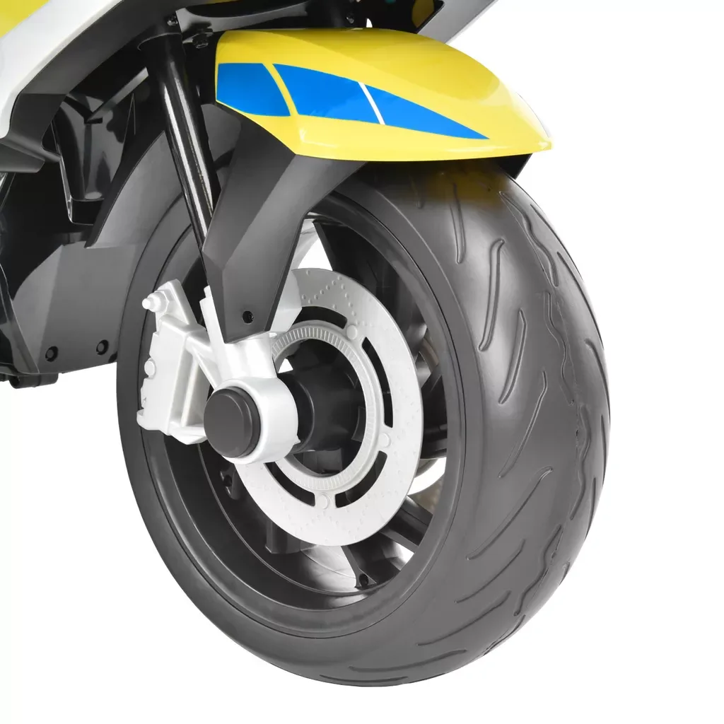 Motocicleta electrica pentru copii BMW de Politie 12V 45W Autokids (212) Gri - imagine 8