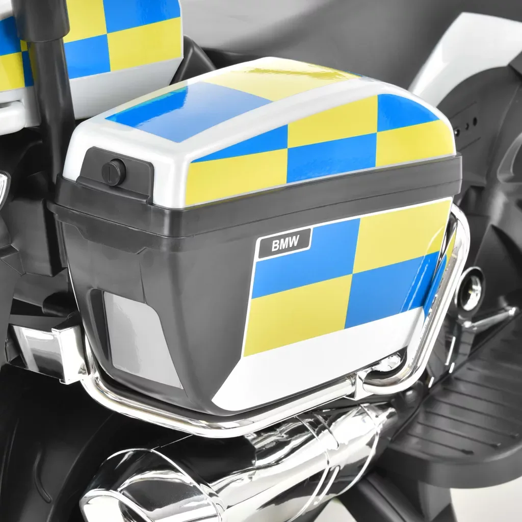 Motocicleta electrica pentru copii BMW de Politie 12V 45W Autokids (212) Gri - imagine 4
