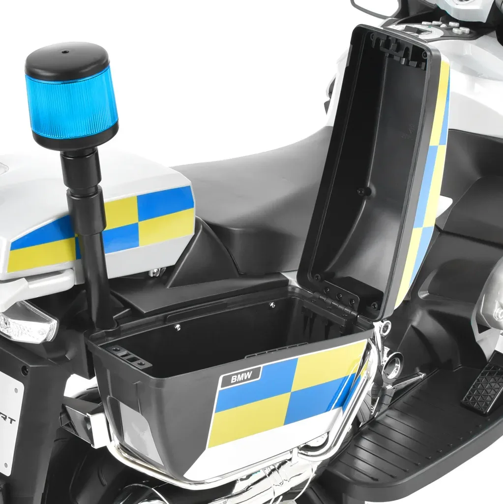 Motocicleta electrica pentru copii BMW de Politie 12V 45W Autokids (212) Gri - imagine 7