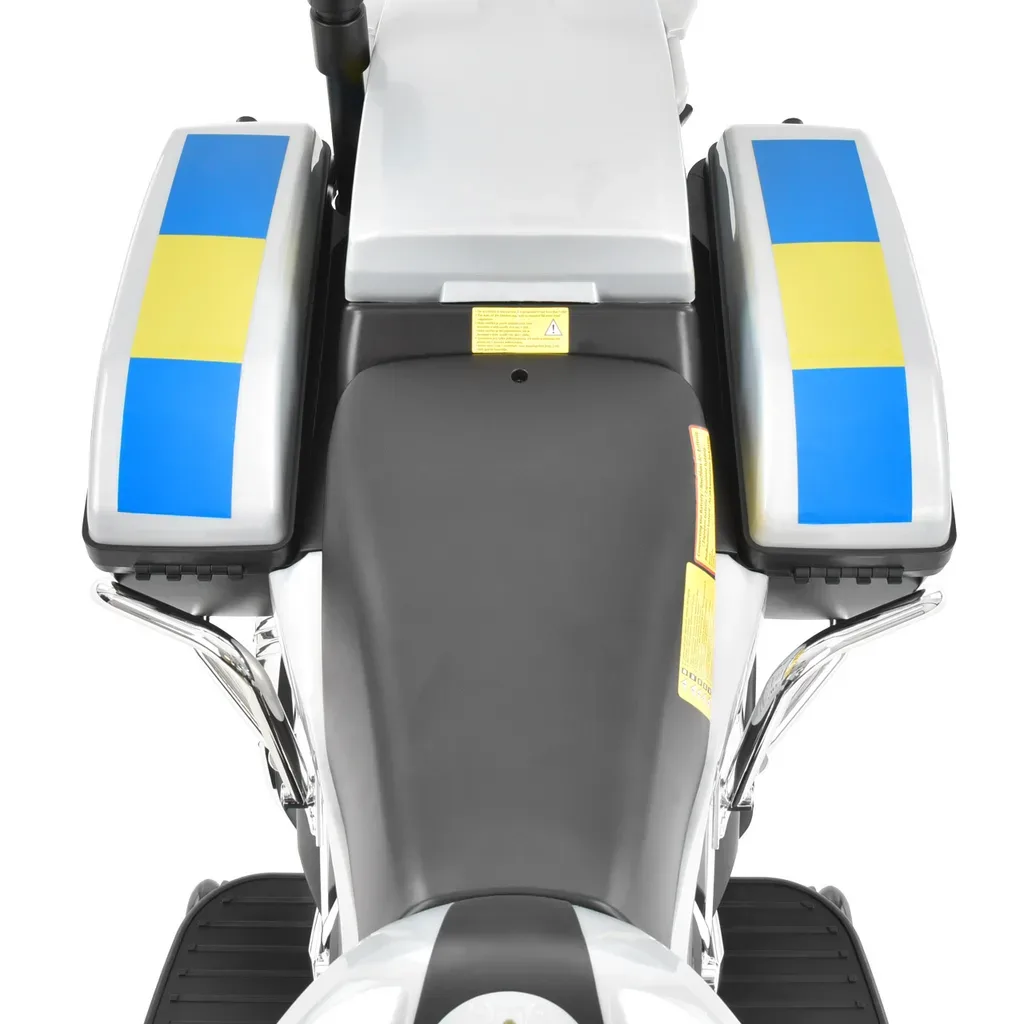 Motocicleta electrica pentru copii BMW de Politie 12V 45W Autokids (212) Gri - imagine 6