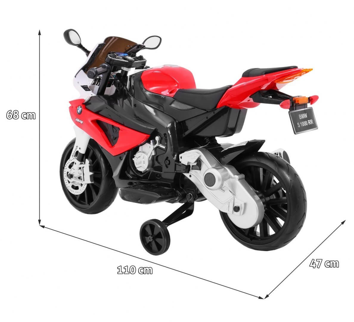 Motocicleta electrica pentru copii BMW S1000RR (JT528) Rosu - imagine 7