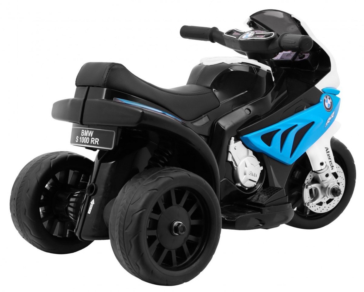 Motocicleta electrica mica de 6 volti, BMW S1000 RR (5188) Albastru - imagine 3