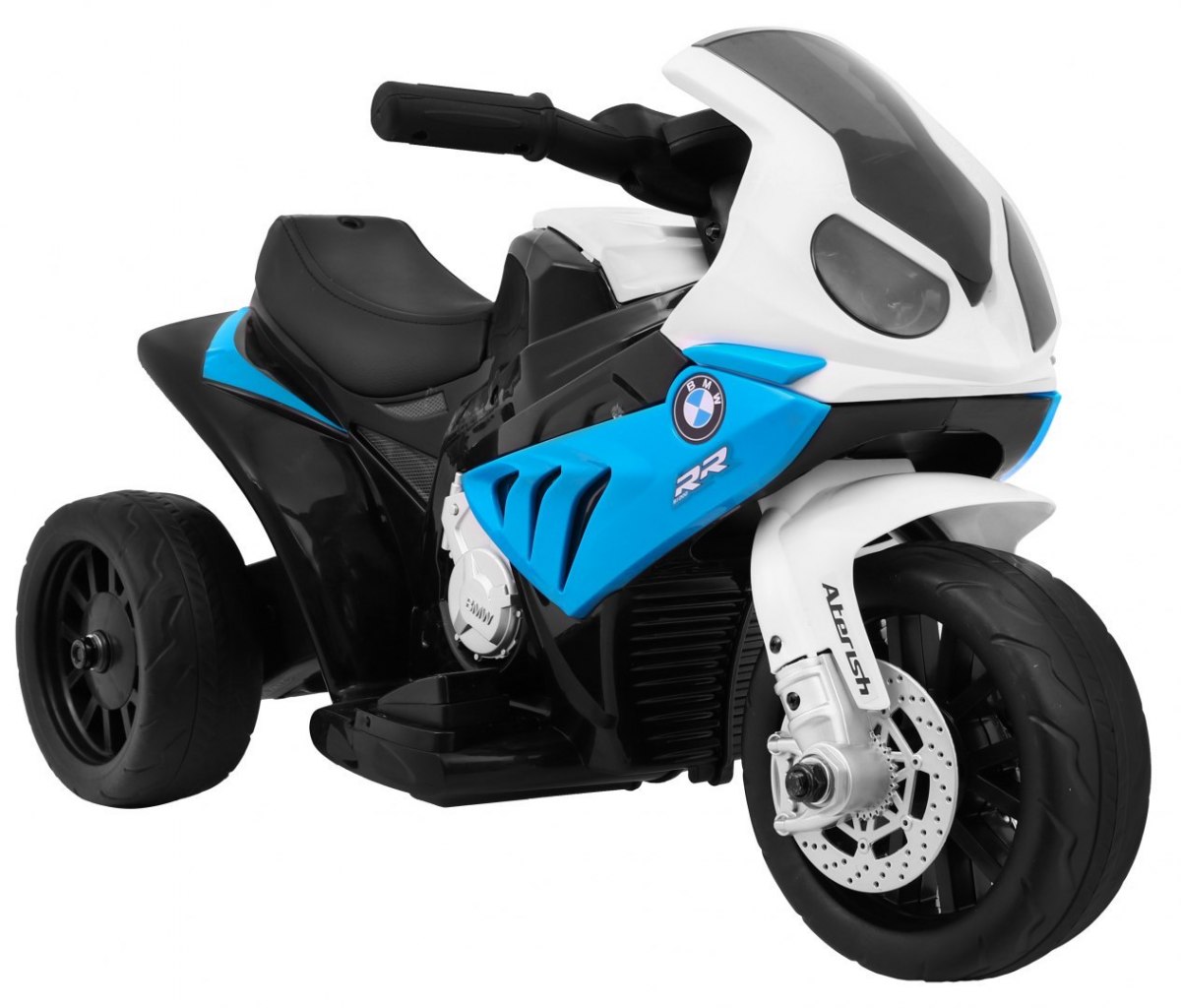 Motocicleta electrica mica de 6 volti, BMW S1000 RR (5188) Albastru - imagine 4