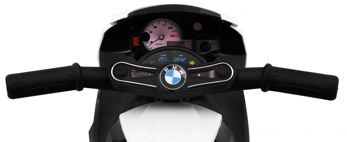 Motocicleta electrica mica de 6 volti, BMW S1000 RR (5188) Negru - imagine 10