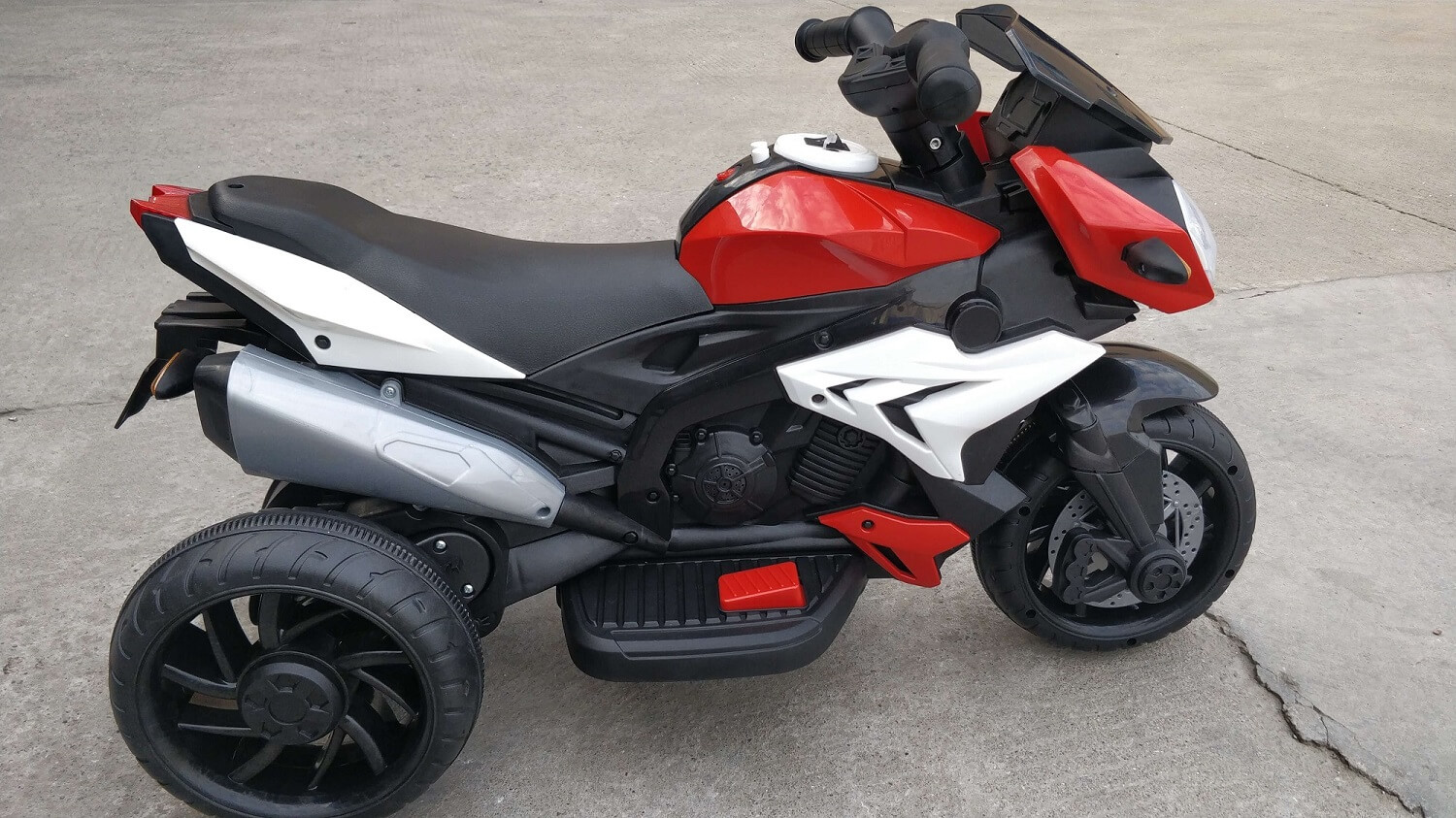 Motocicleta electrica pentru copii CHAMP (LZ-801) 6 volti, Rosu - imagine 4