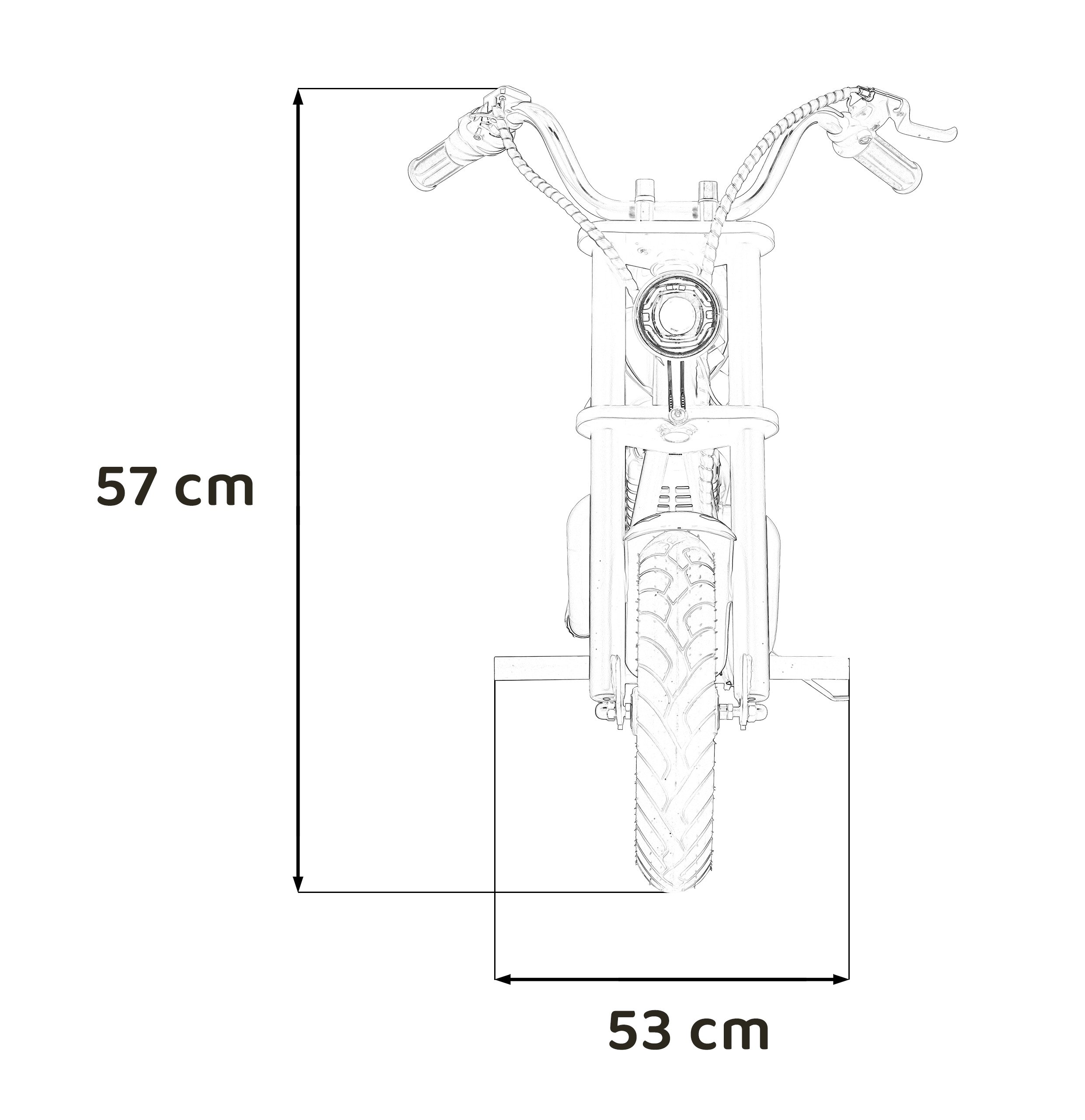 Motocicleta electrica pentru copii CRUISER 12 (MB03P) Albastru - imagine 3