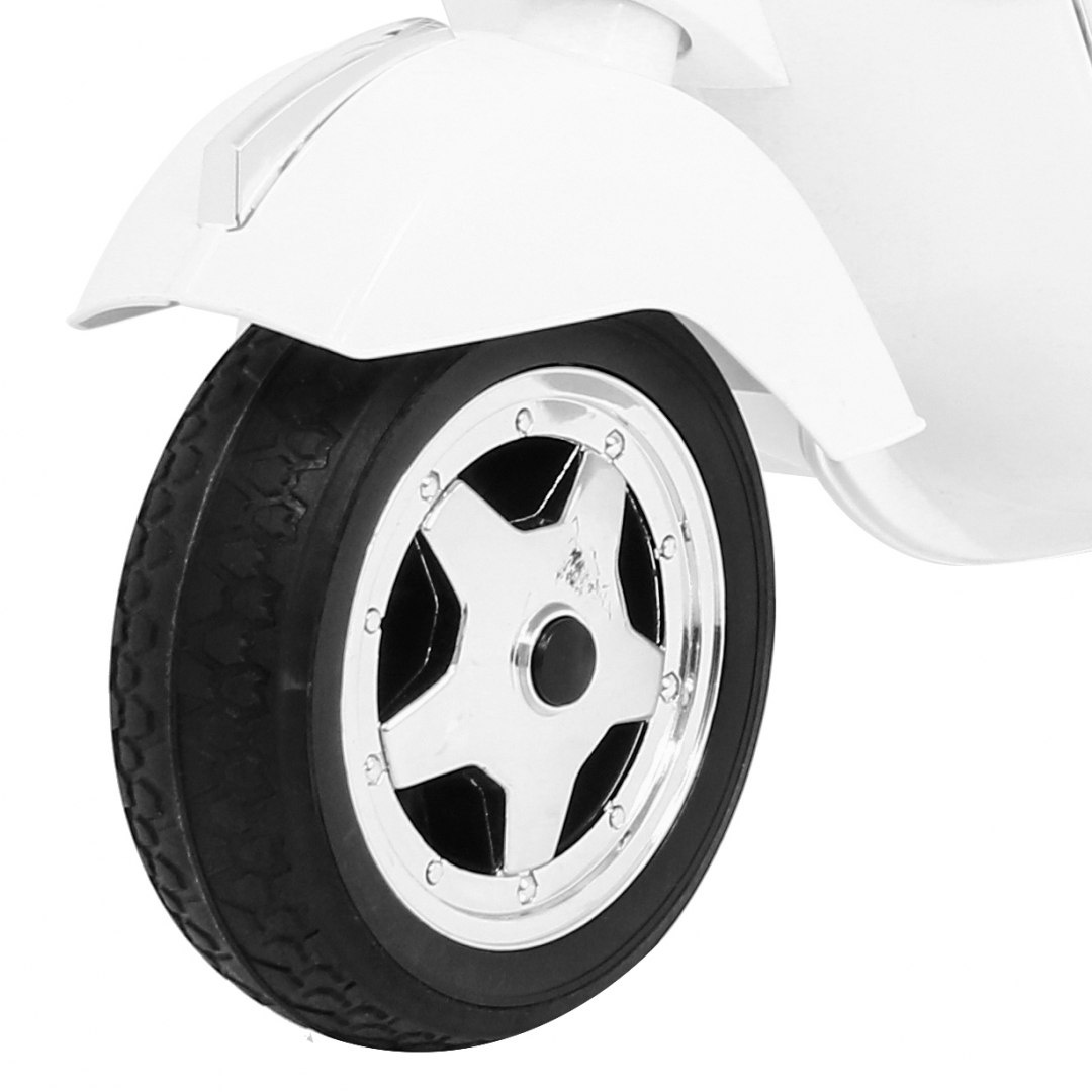Motocicleta electrica pentru copii Scuter Vespa 12V 70W (PX150) Alb - imagine 2