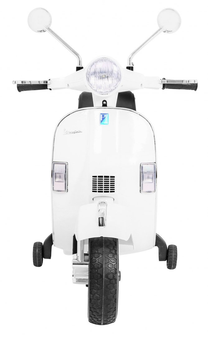 Motocicleta electrica pentru copii Scuter Vespa 12V 70W (PX150) Alb - imagine 10