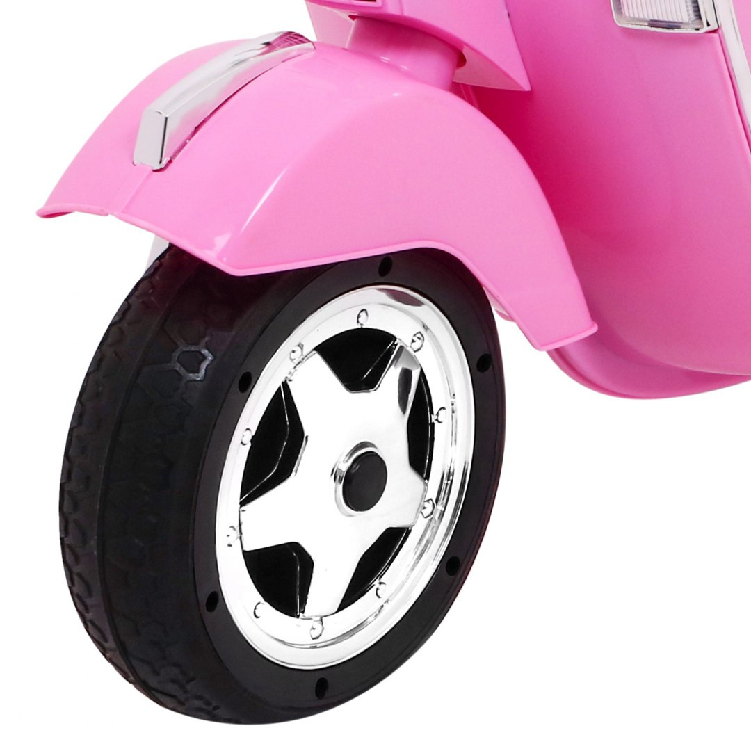 Motocicleta electrica pentru copii Scuter Vespa 12V 70W (PX150) Roz - imagine 5