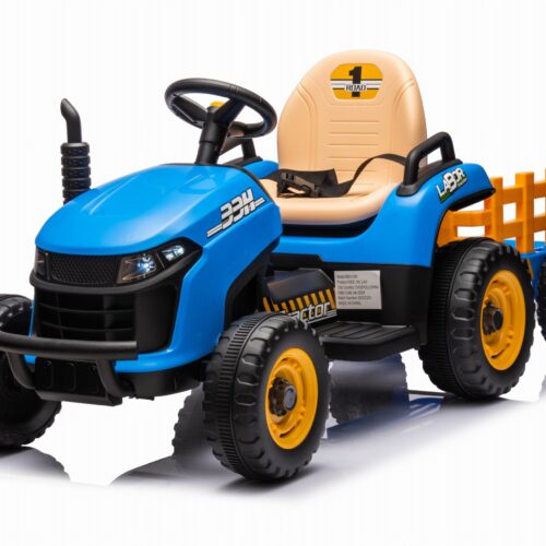Tractor electric pentru copii cu remorca Labor Lux 12V 60W (BBH-030) Albastru