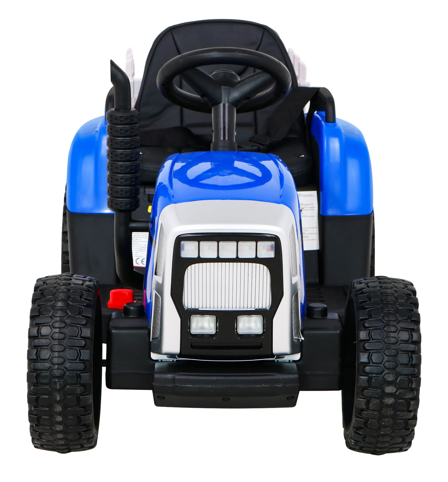 Tractor electric cu remorca pentru copii BLOW TRUCK LUX roti EVA (MX-611-LUX) Albastru - imagine 3