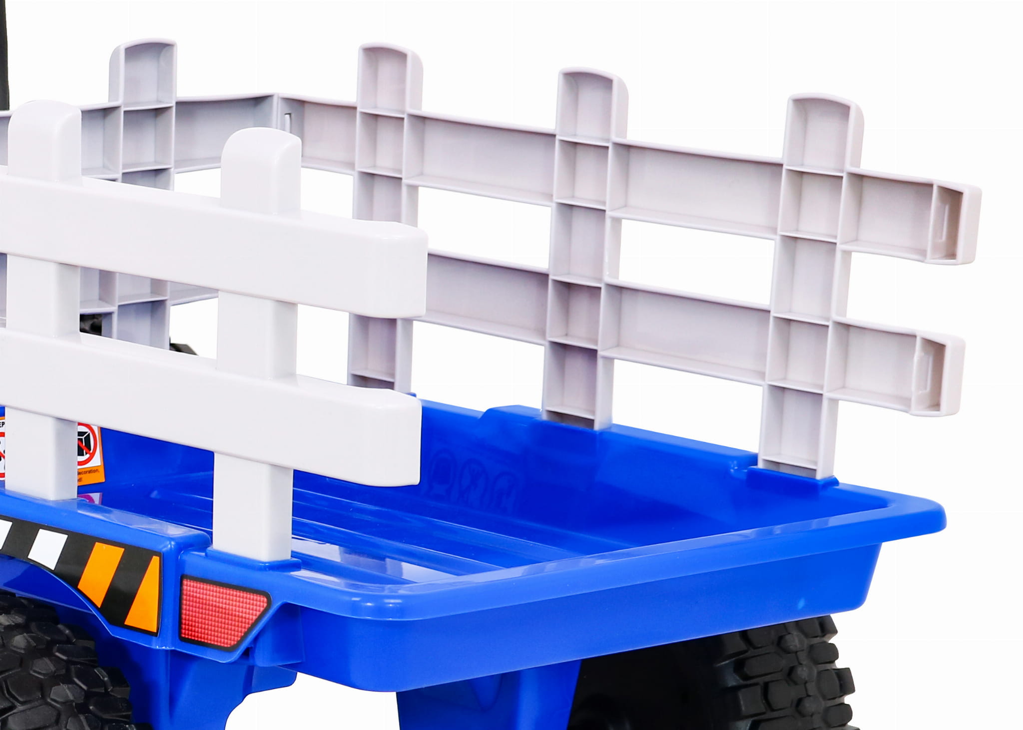 Tractor electric cu remorca pentru copii BLOW TRUCK LUX roti EVA (MX-611-LUX) Albastru - imagine 8