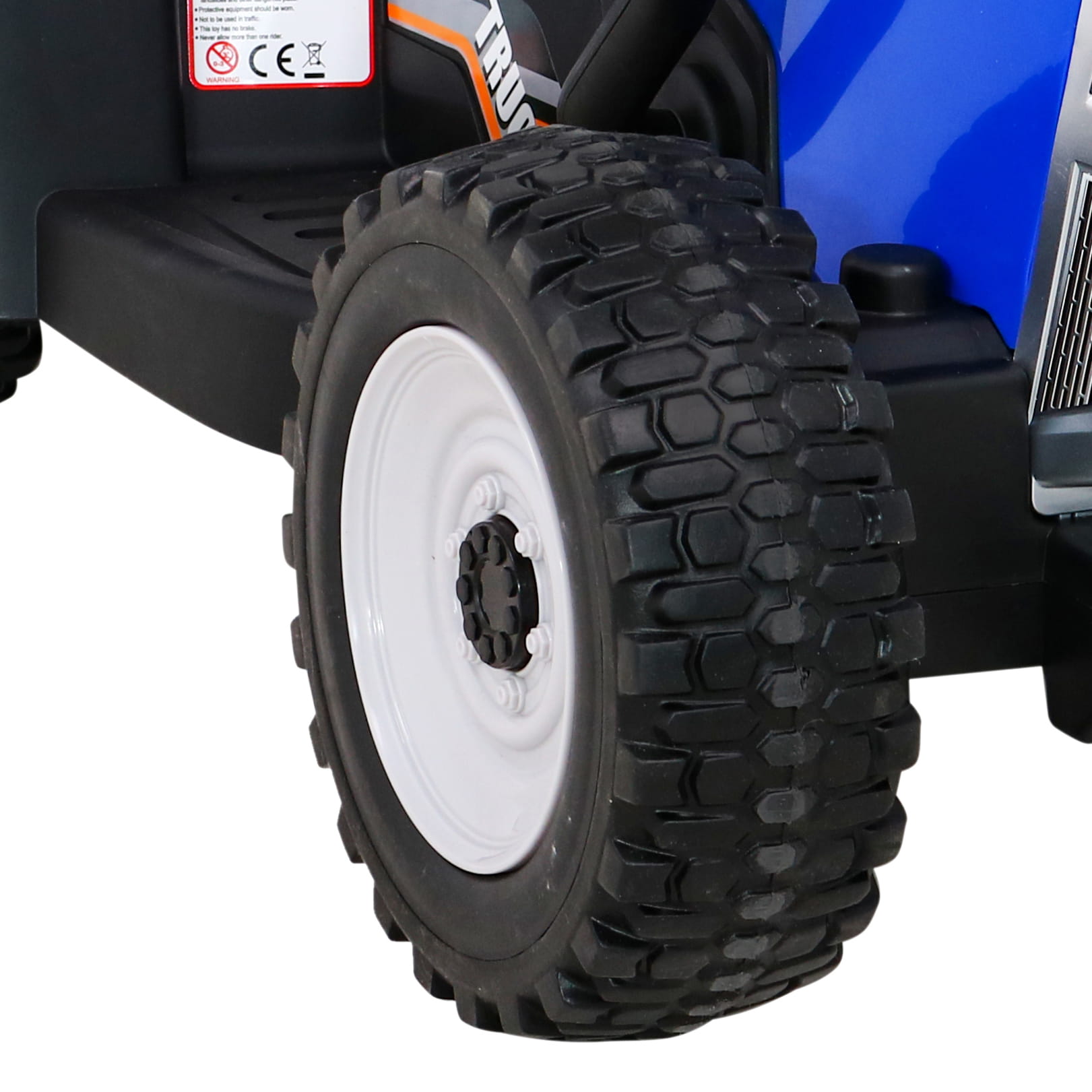 Tractor electric cu remorca pentru copii BLOW TRUCK LUX roti EVA (MX-611-LUX) Albastru - imagine 9