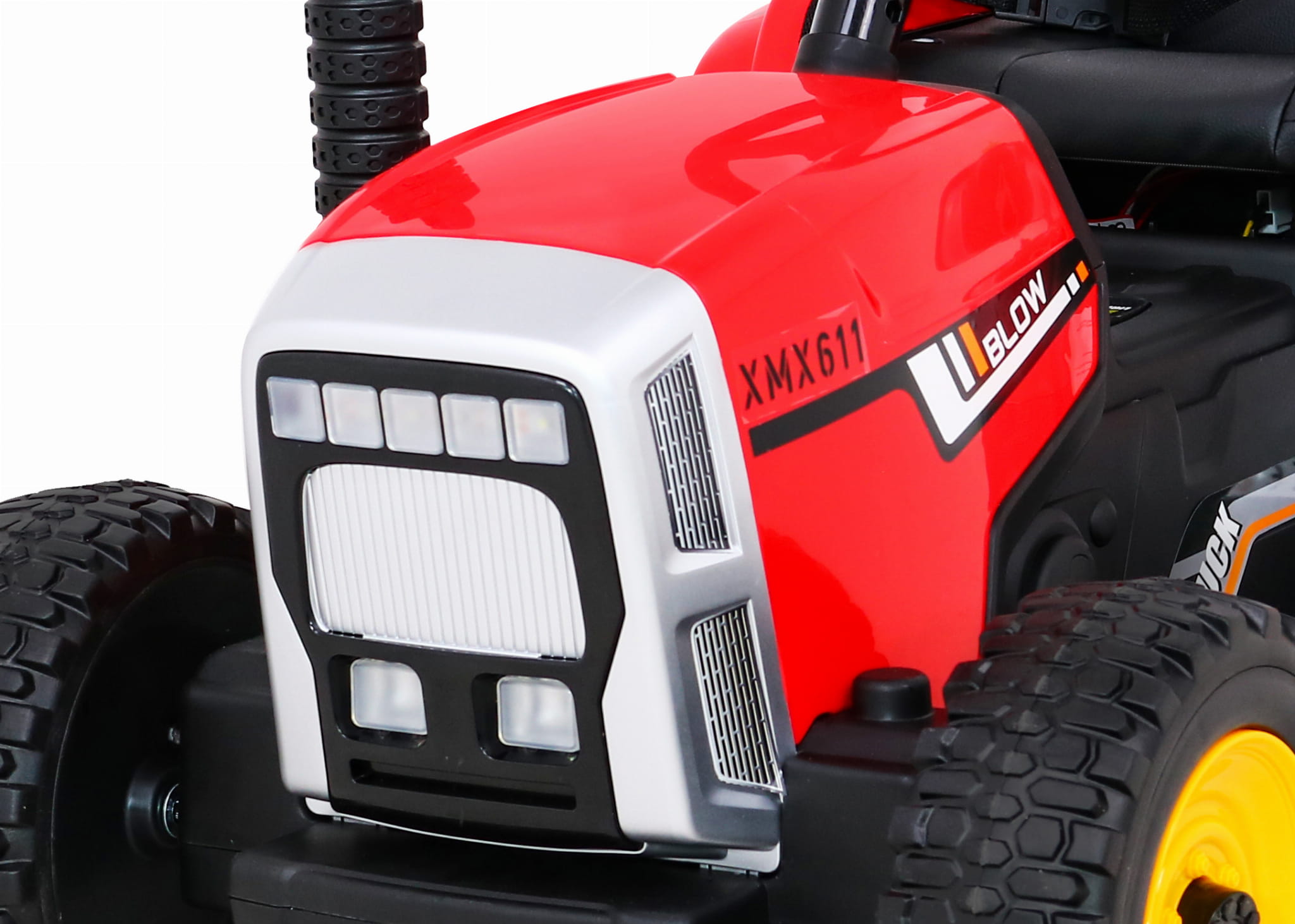 Tractor electric cu remorca pentru copii BLOW TRUCK LUX roti EVA (MX-611-LUX) Rosu - imagine 6