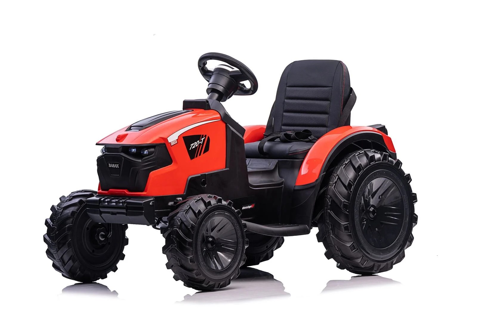 Tractor electric pentru copii cu remorca XXL LUX 720-T (2068) Rosu - imagine 2