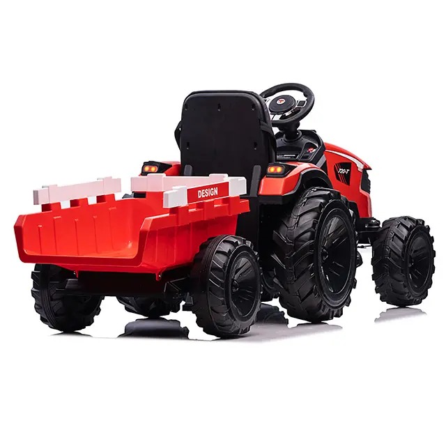 Tractor electric pentru copii cu remorca XXL LUX 720-T (2068) Rosu - imagine 3