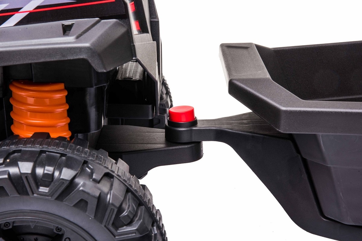 Tractor electric pentru copii cu remorca RSX MINI , Rosu - imagine 3