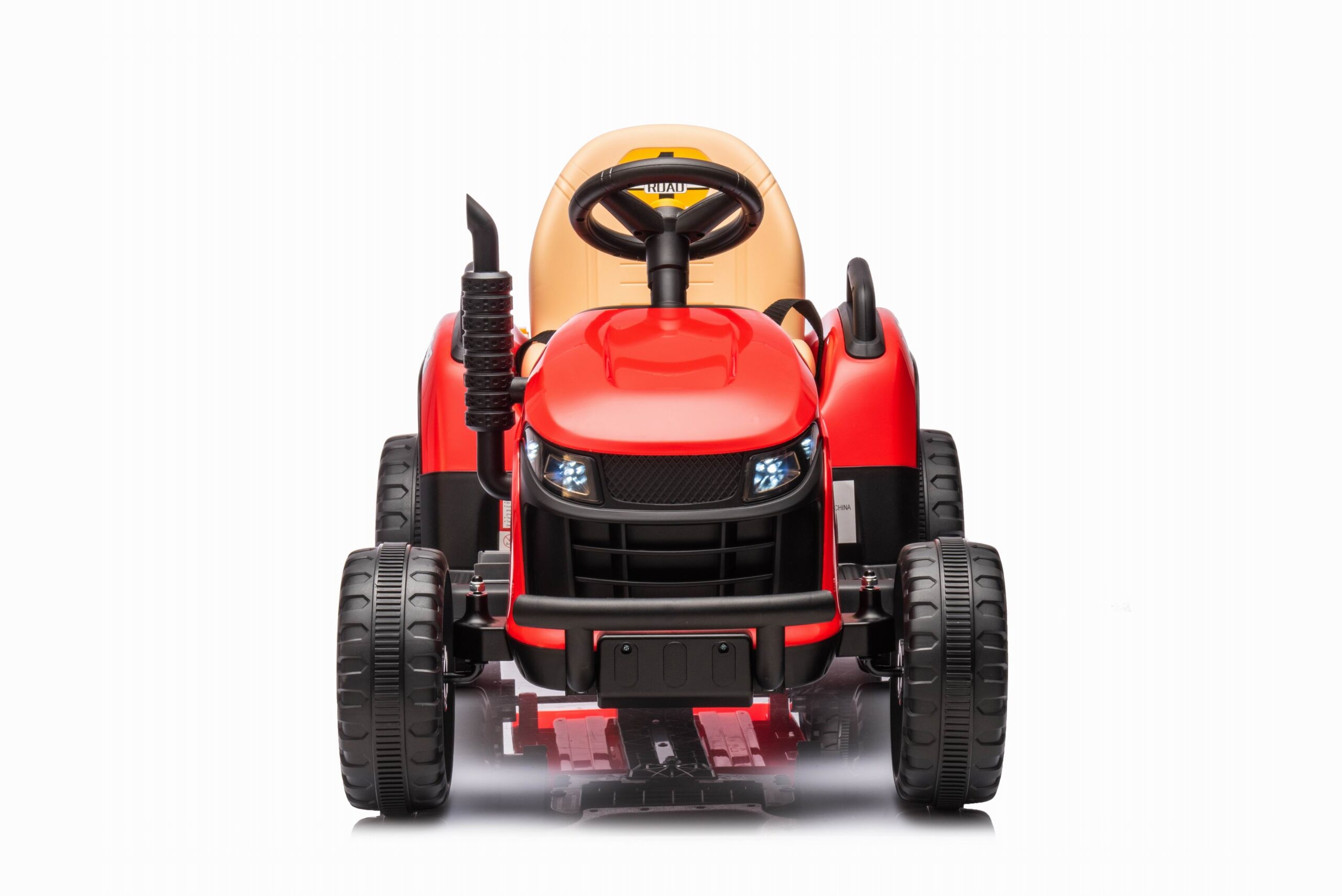 Tractor electric pentru copii 2-6 ani cu remorca Labor Lux 12V 60W (BBH-030) Rosu - imagine 6