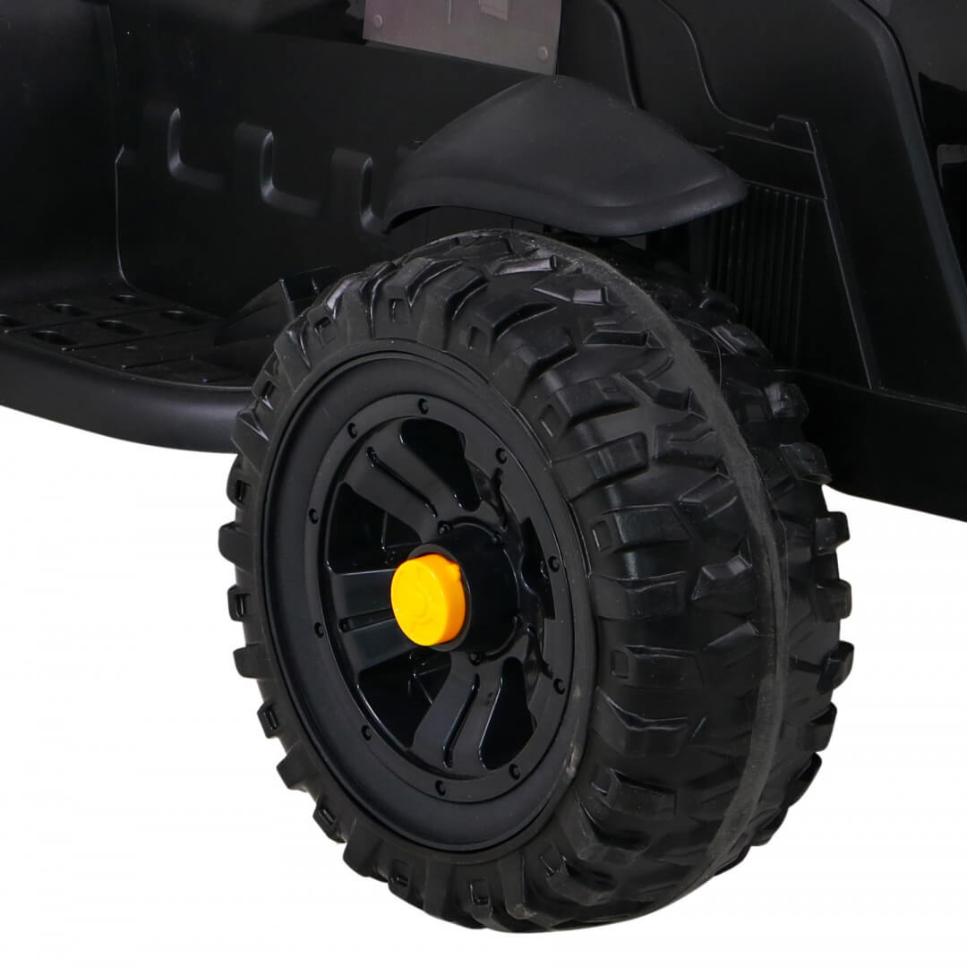 Tractor electric pentru copii cu remorca Titanium, roti EVA (0925) Negru - imagine 2